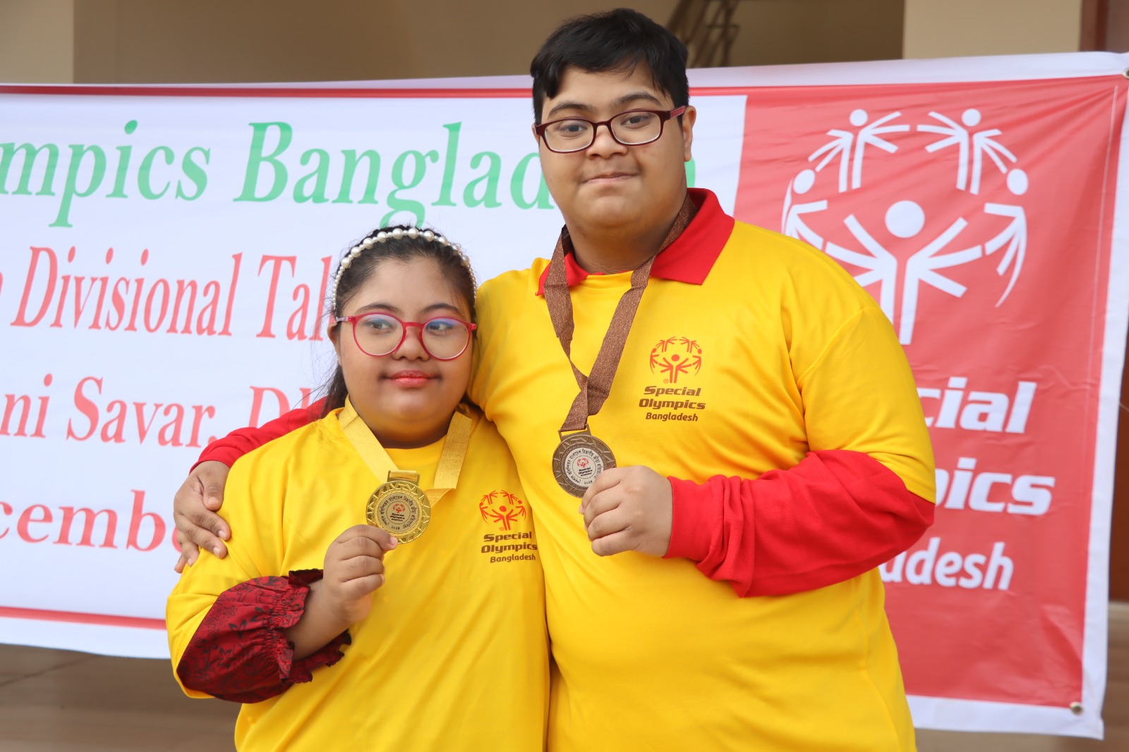 Unified Sports teammates celebrating after a match